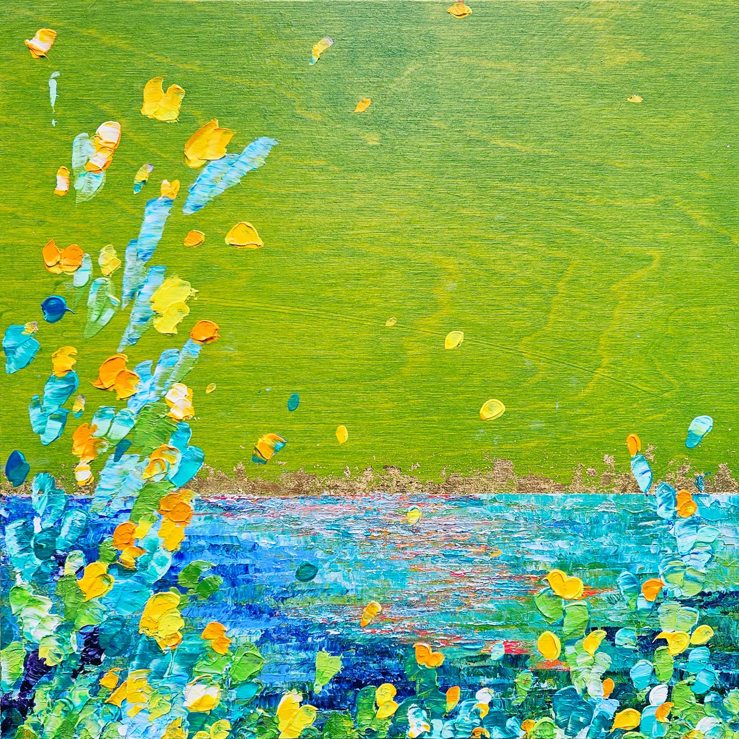 Fresh Days of Spring 12" x 12" - Petroff Gallery - Painting