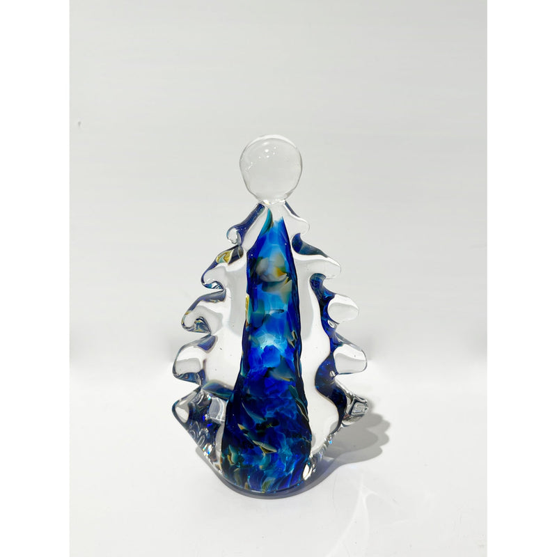 Fundy Midnight Deep Blue Evergreen Tree with Star - Petroff Gallery -  - 