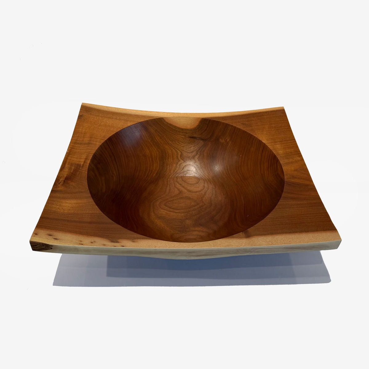 Black Walnut Square Edge Bowl - Petroff Gallery - Wood Art