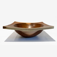 Black Walnut Square Edge Bowl - Petroff Gallery - Wood Art