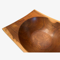 Black Walnut Square Edge Bowl - Petroff Gallery - Wood Art