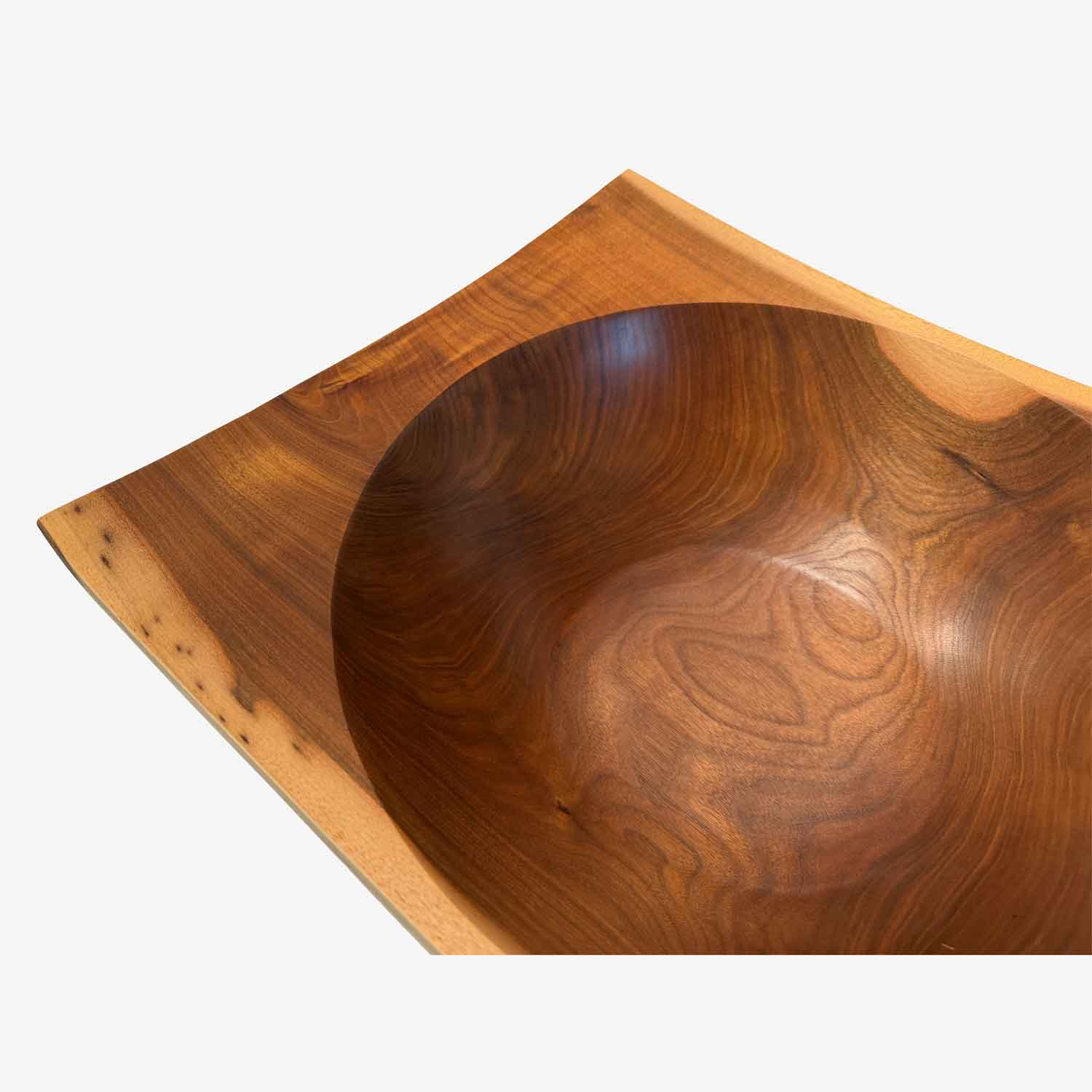 Black Walnut Square Edge Bowl - Petroff Gallery - Wood Art