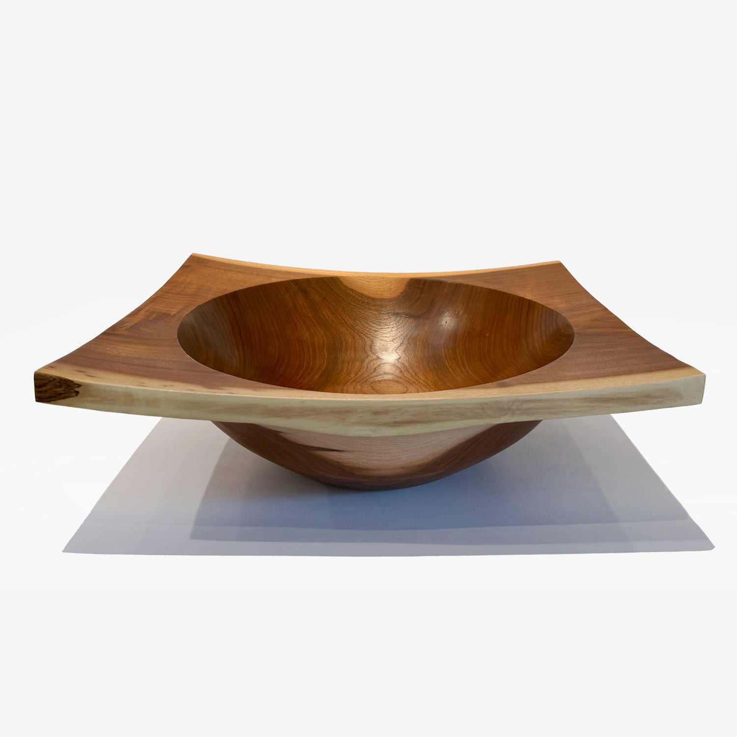 Black Walnut Square Edge Bowl - Petroff Gallery - Wood Art