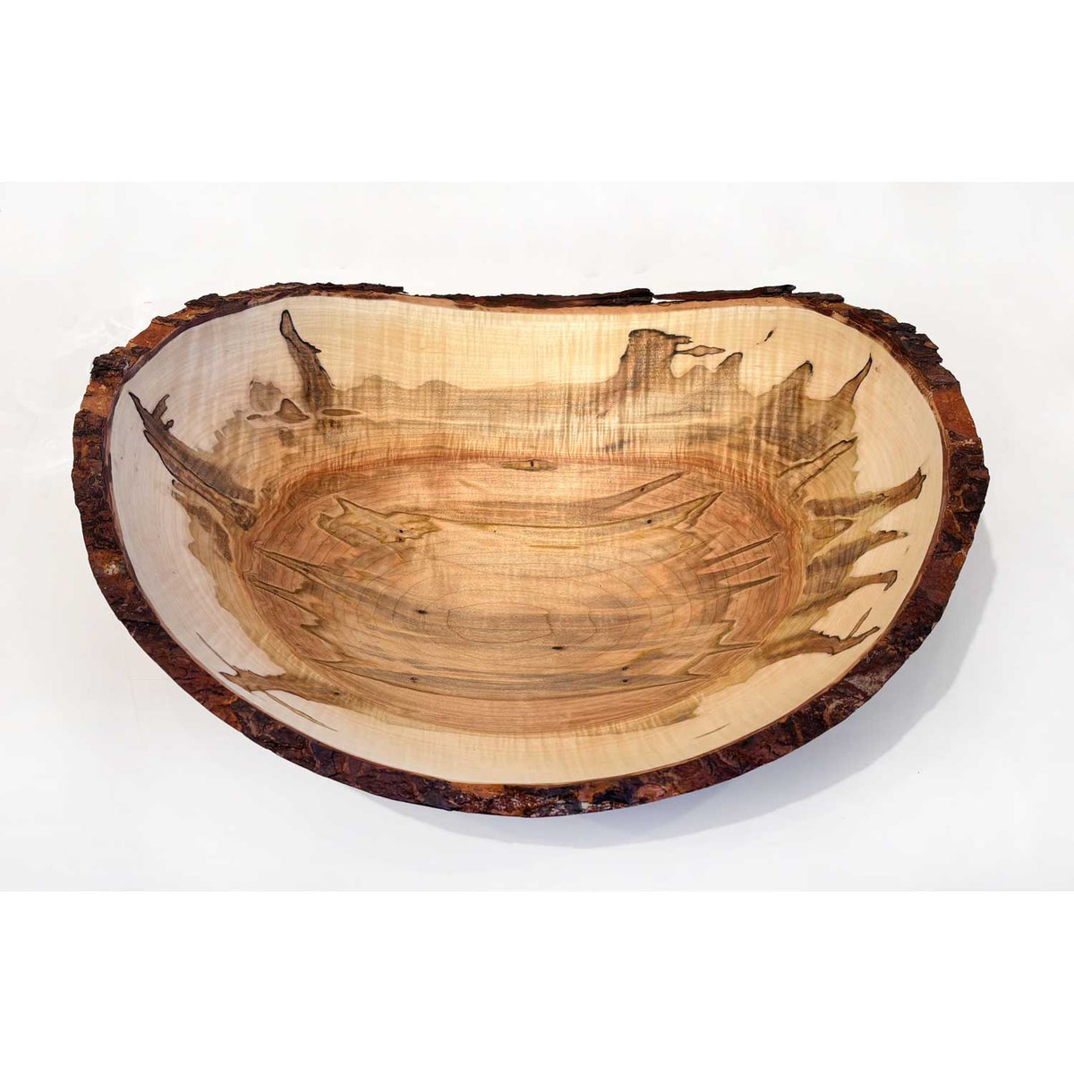 X-Large Red Maple Bowl 1 - Petroff Gallery - Wood Art