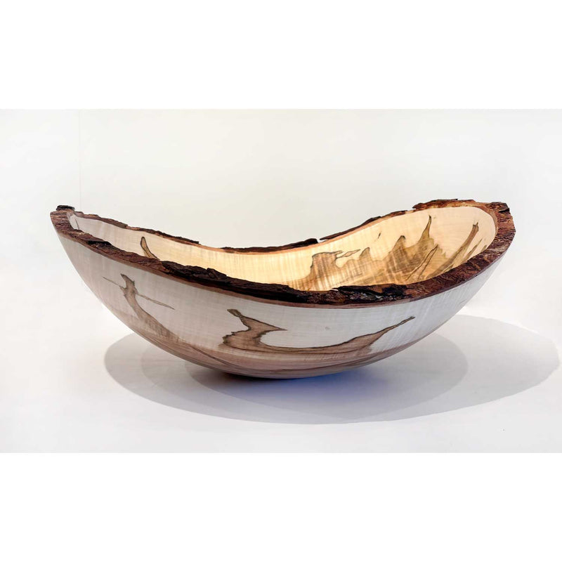 X-Large Red Maple Bowl 1 - Petroff Gallery - Wood Art