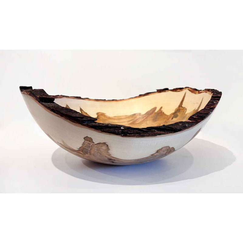 Large Red Maple Bowl 1 - Petroff Gallery - Wood Art