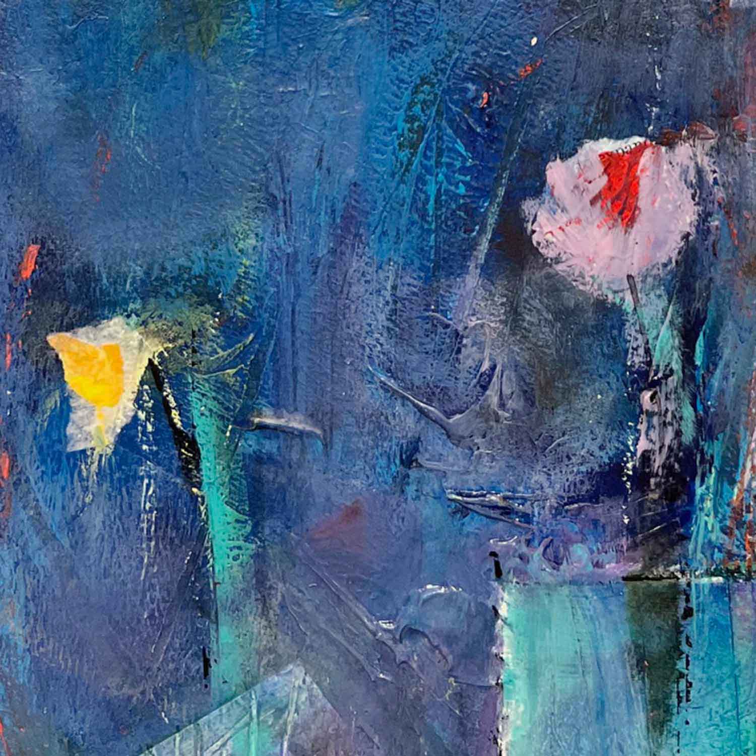 Shady Blues 30" x 22" - Petroff Gallery - Painting