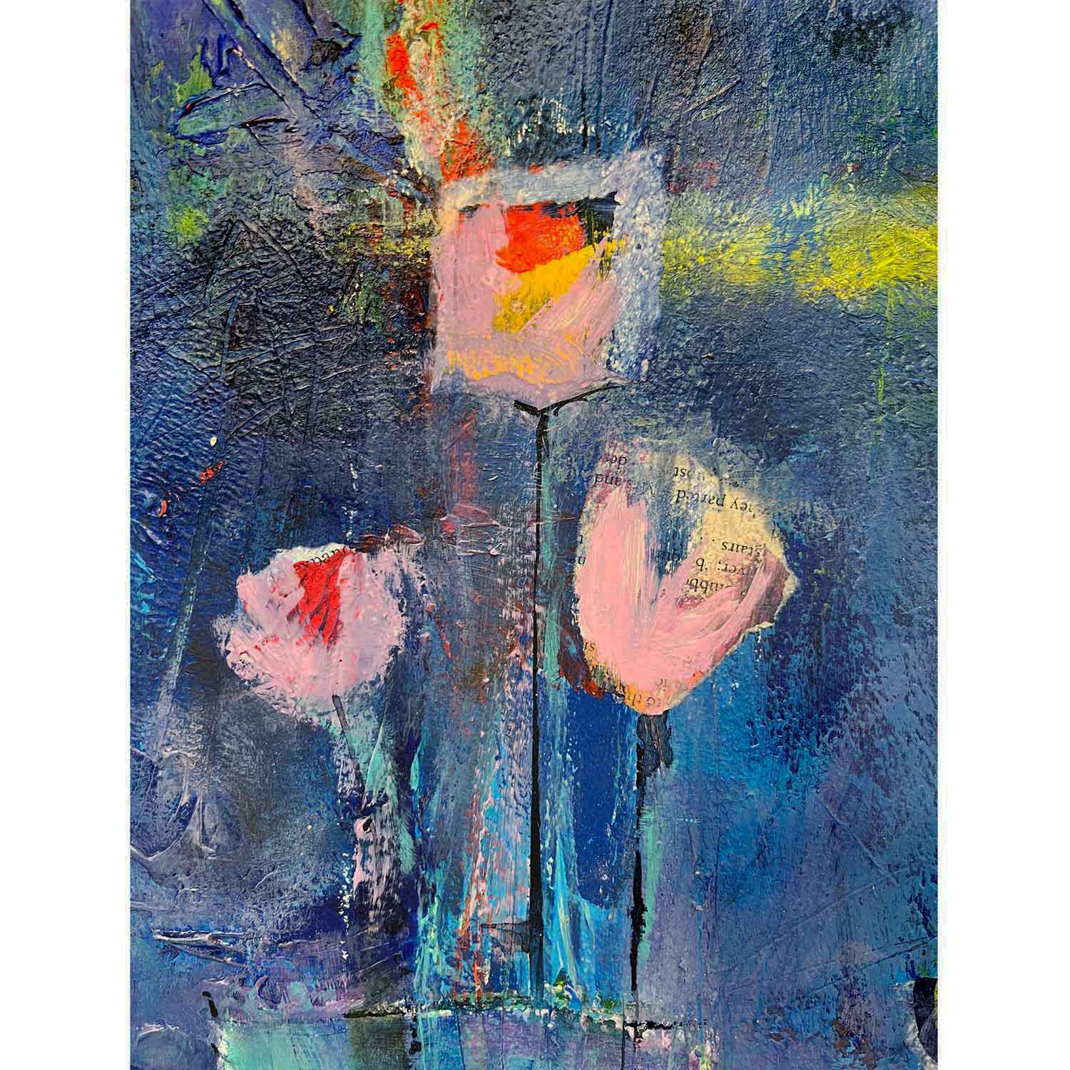 Shady Blues 30" x 22" - Petroff Gallery - Painting