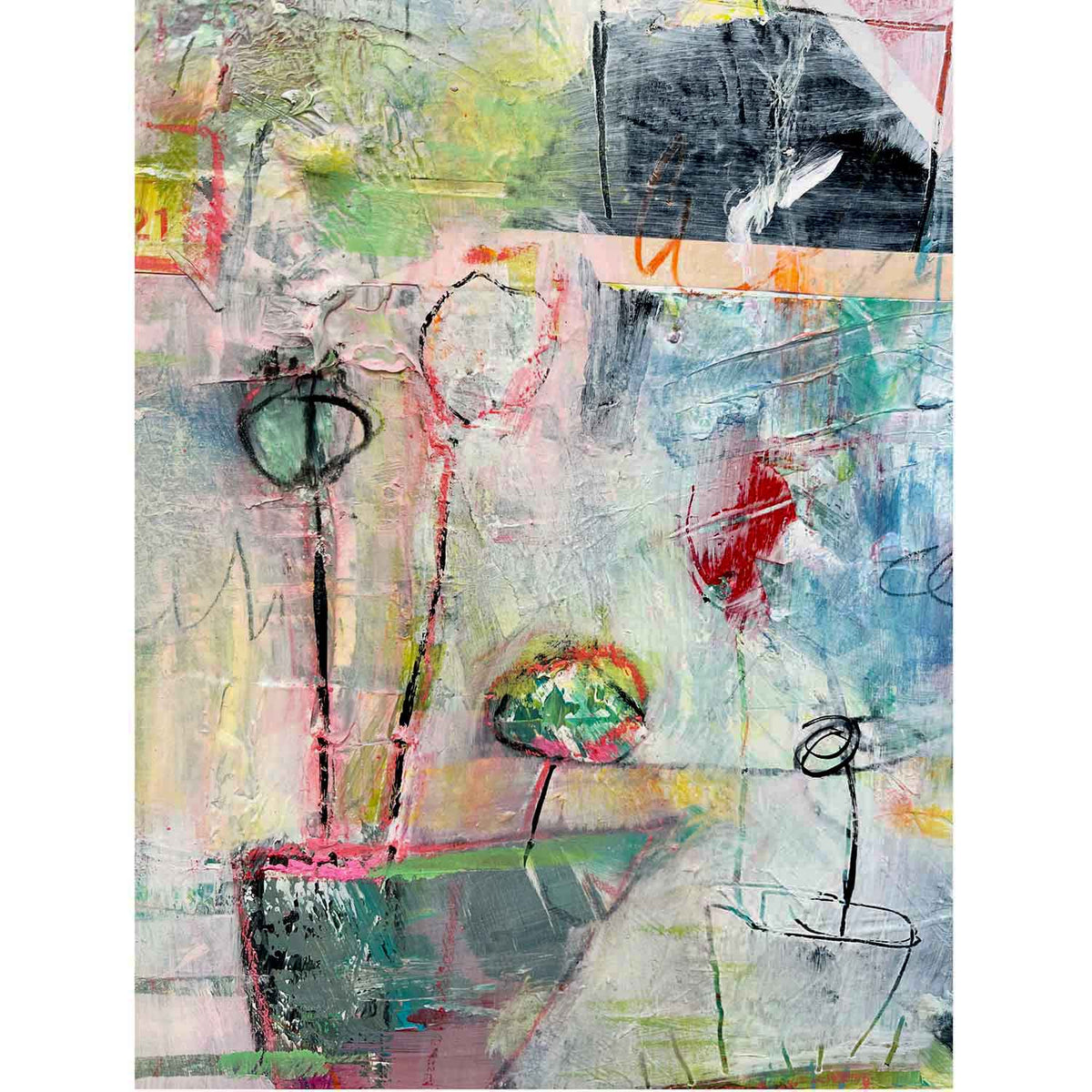 Conversations 30" x 22" - Petroff Gallery - Painting
