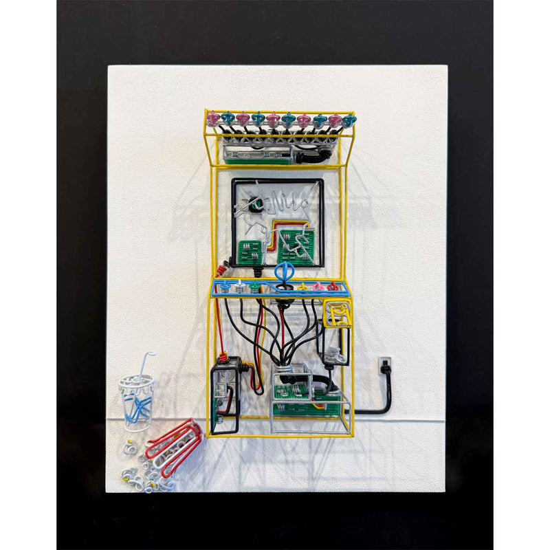 Game Over 10" x 8" - Petroff Gallery - Mixed Media Art