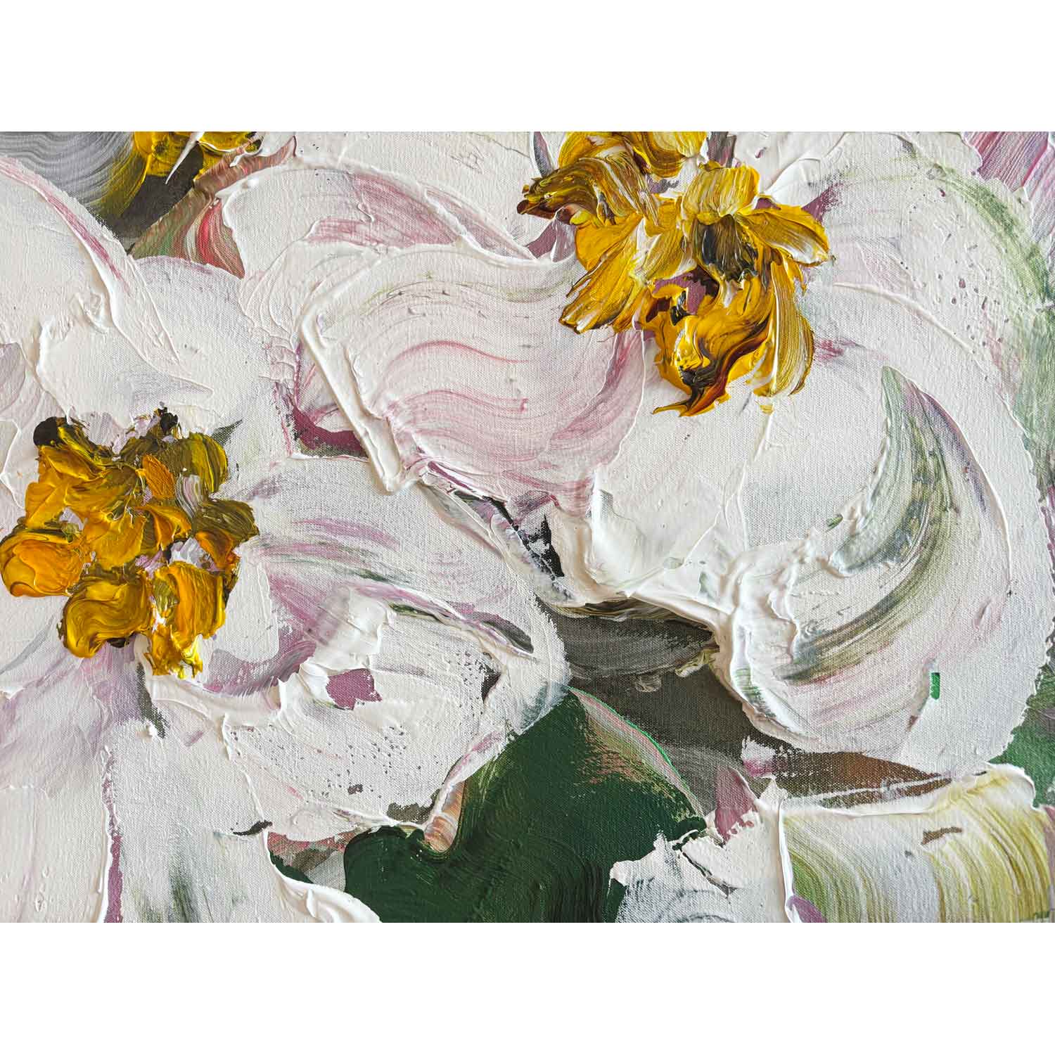 Garden in Transition 40" x 48" - Petroff Gallery - Painting 