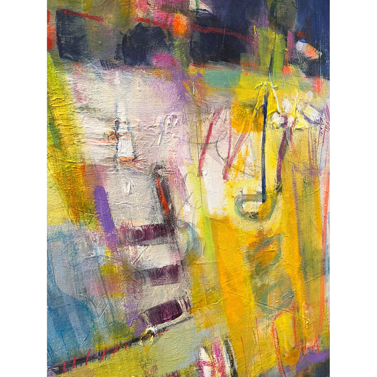 Getting There 40" x 40" - Petroff Gallery -  - Rina Gottesman - Getting There, 40" x 40"