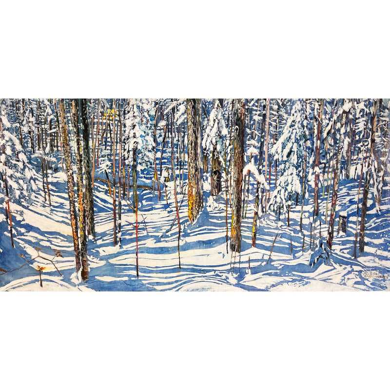 Gibson Lake 24" x 48" - Petroff Gallery -  - Micheal Zarowsky - Gibson Lake, 24" x 48"