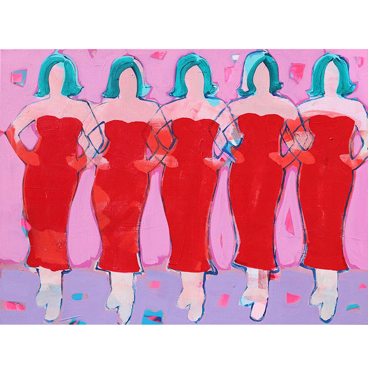 Girlfriends 30" x 40" - Petroff Gallery -  - Aledandrya Eaton-Girlfriends 