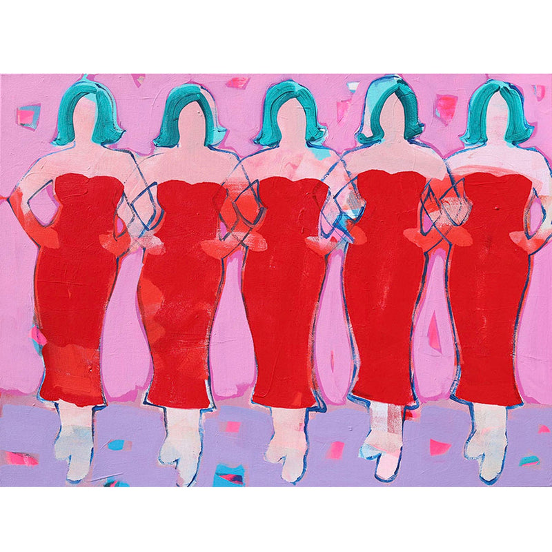 Girlfriends 30" x 40" - Petroff Gallery -  - Aledandrya Eaton-Girlfriends 