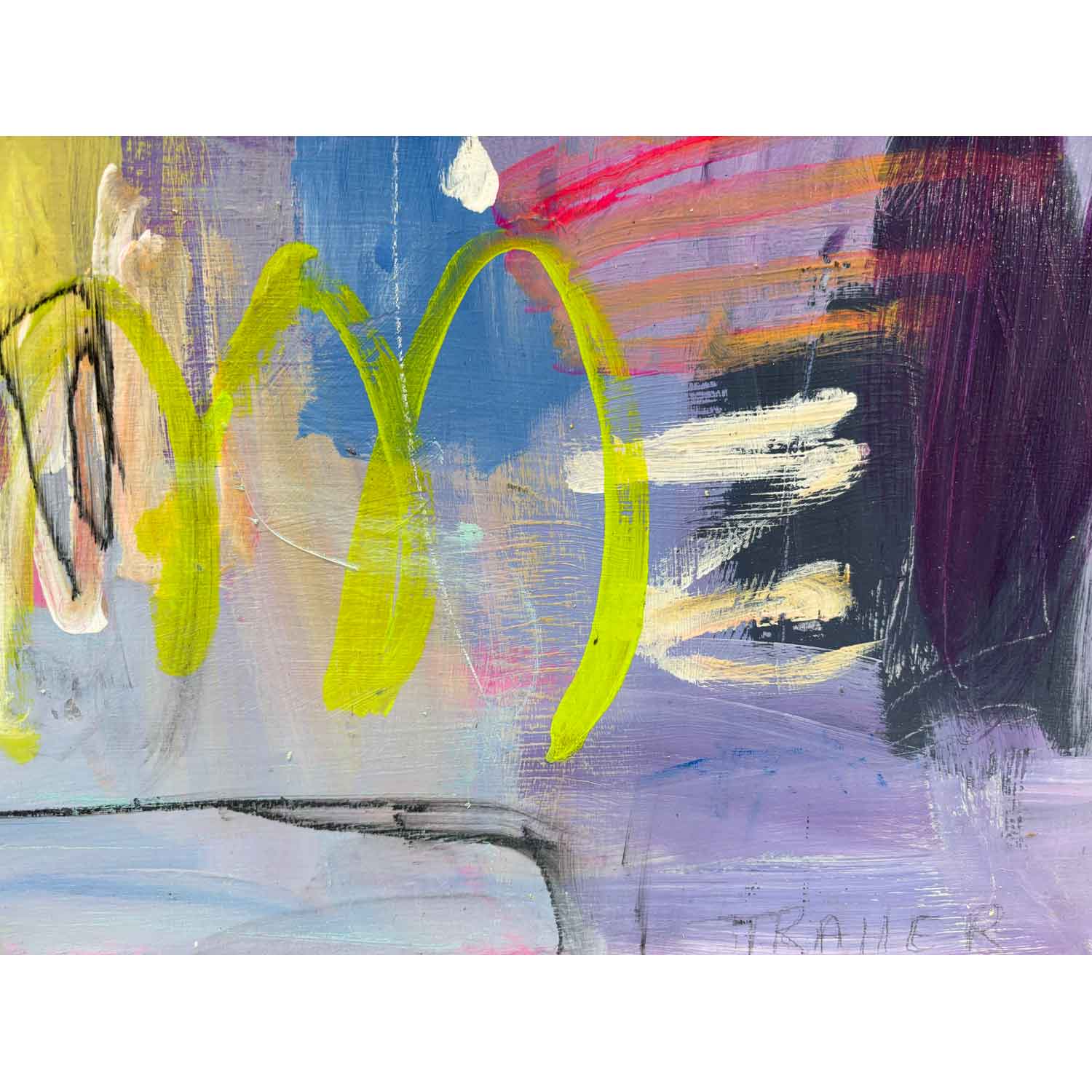 Girls Night Out 16" x 16" detail 3 - Petroff Gallery - Painting