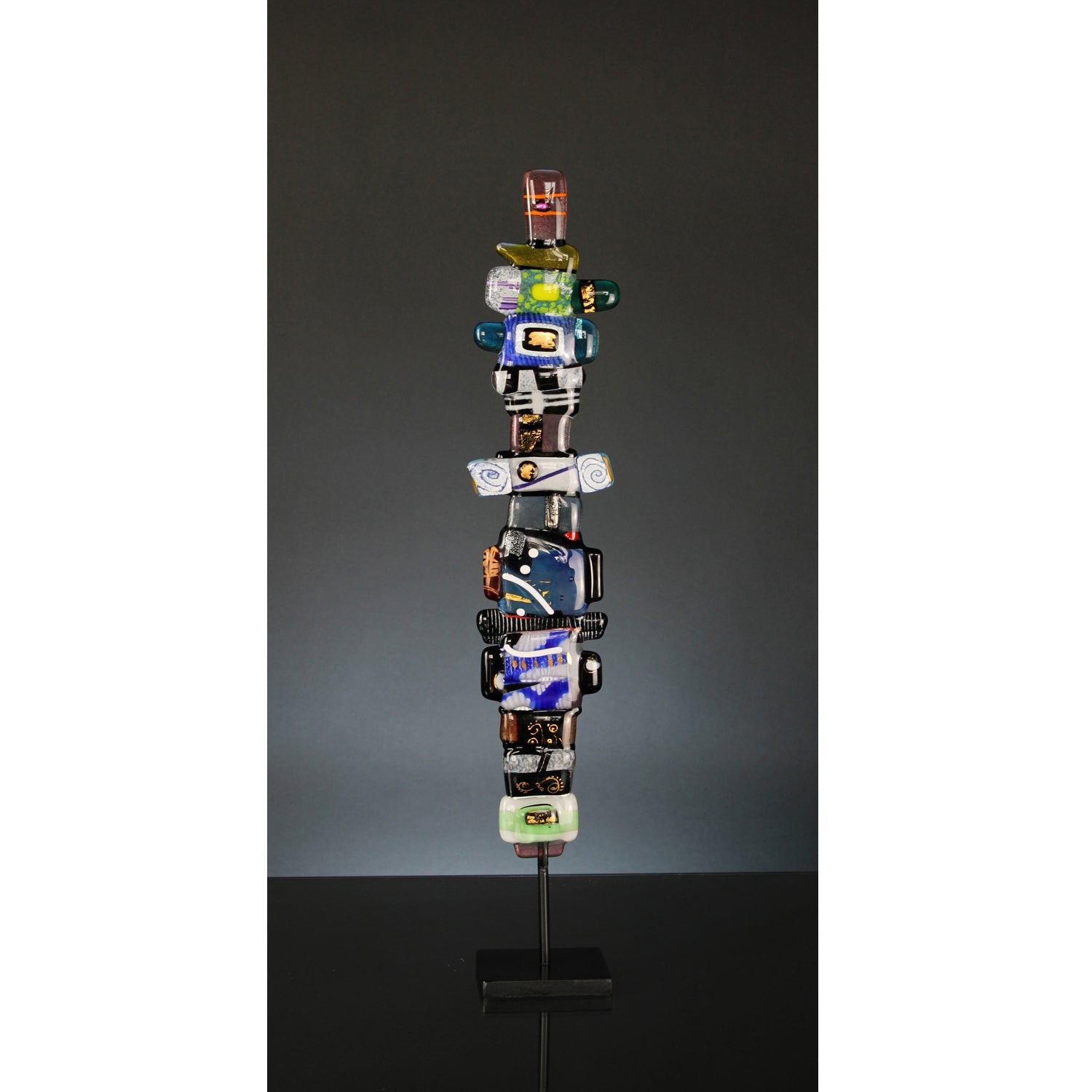 Glass Totem - Petroff Gallery - Glass Art