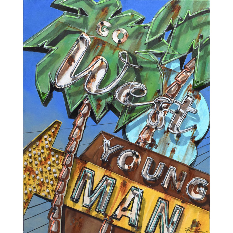 Go West 20" x 16" - Petroff Gallery -  - Rob Croxford - Go West, 20" x 16"