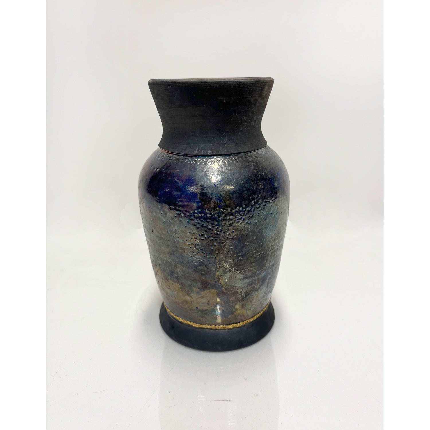 Gold Kintsugi Foot Vase - Petroff Gallery -  - Catherine Harasymiw - Gold Kintsugi Foot Vase, 7.5" x 4.5" x 4.5"