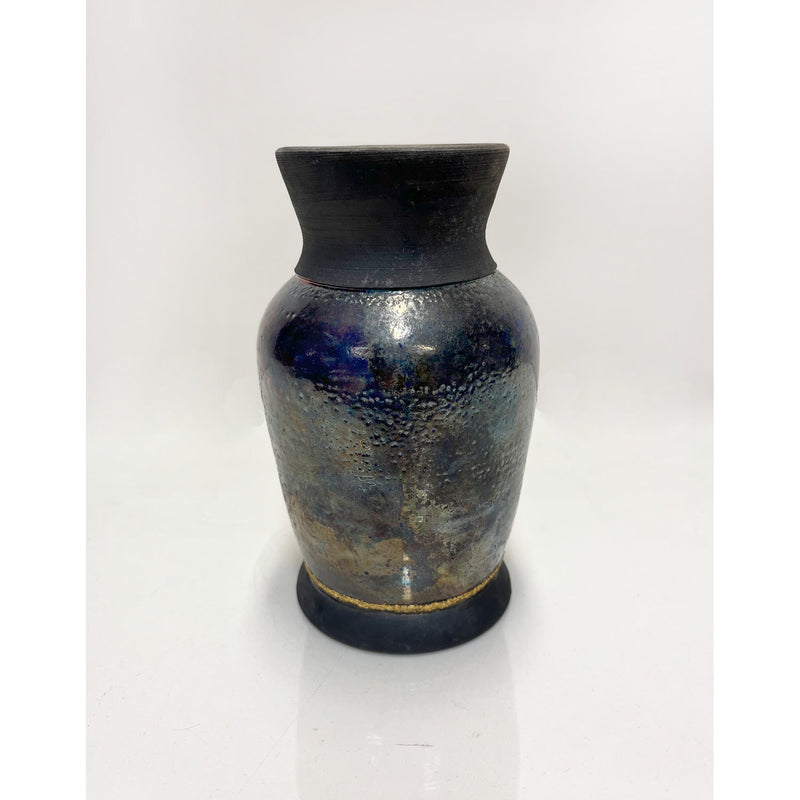 Gold Kintsugi Foot Vase - Petroff Gallery -  - Catherine Harasymiw - Gold Kintsugi Foot Vase, 7.5" x 4.5" x 4.5"