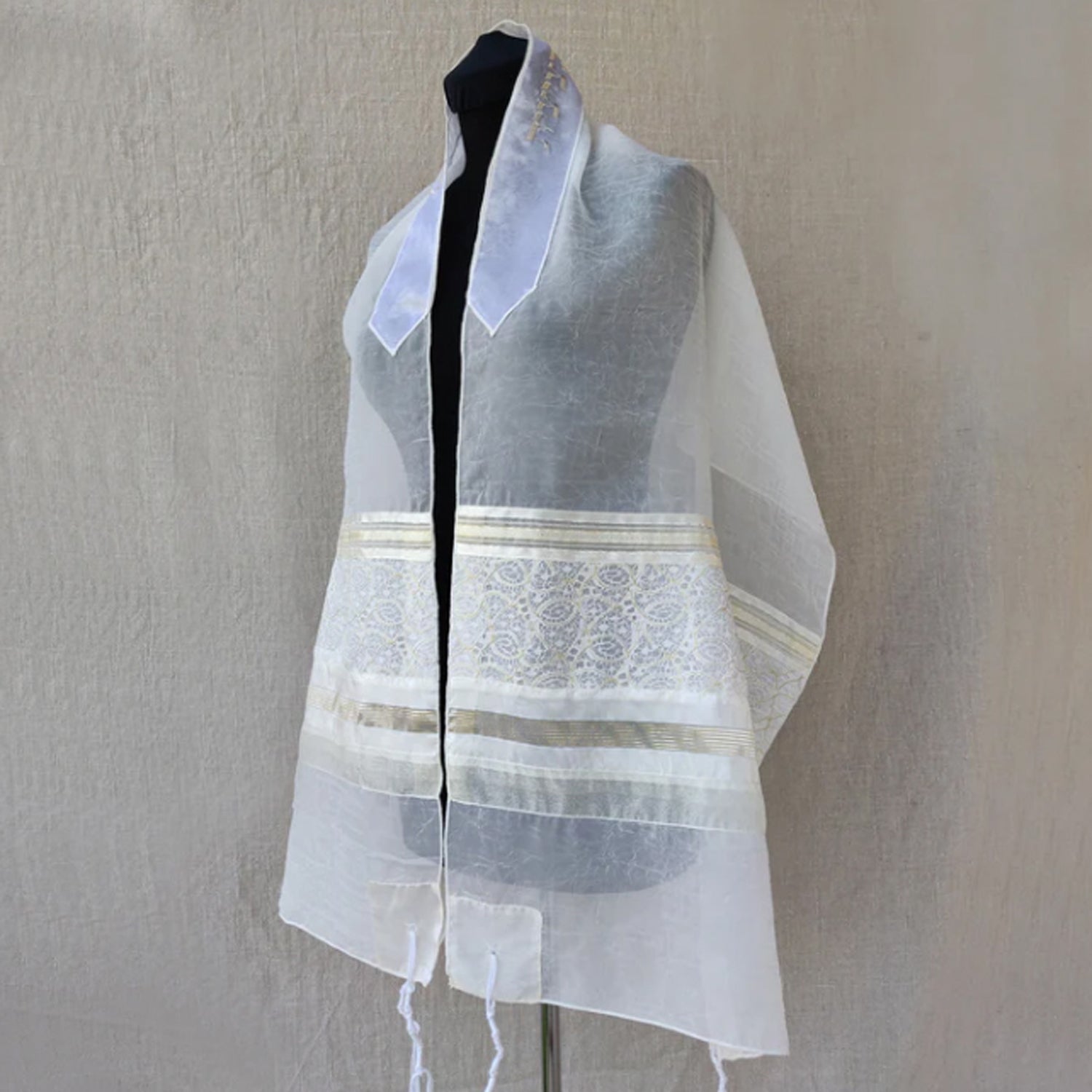 Gold Voile Tallit - Petroff Gallery -  - Gabrieli - Gold Tallit 