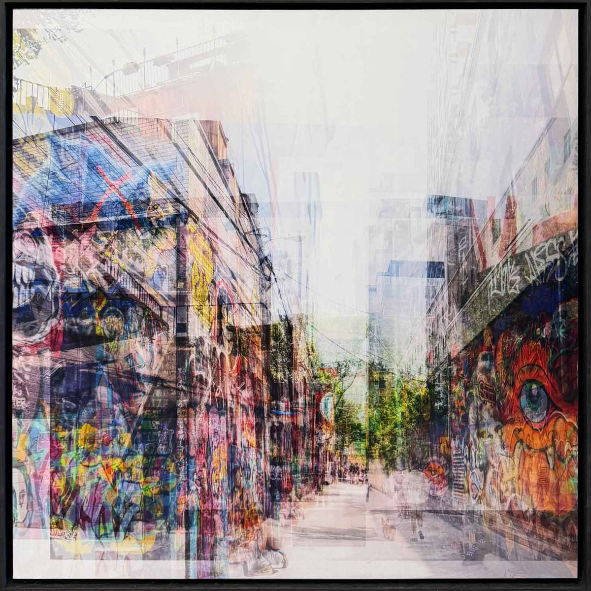 Graffiti Alley 2 33" x 33" - Petroff Gallery - Photography