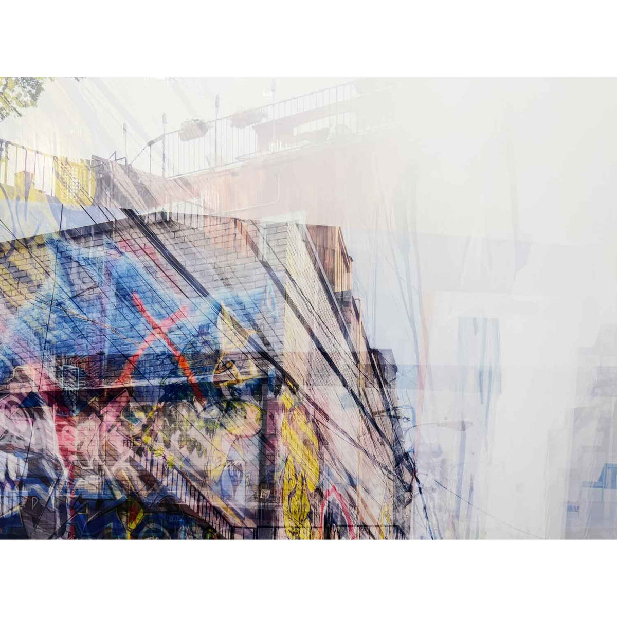 Graffiti Alley 2 33" x 33" Detail View - Petroff Gallery - Photography