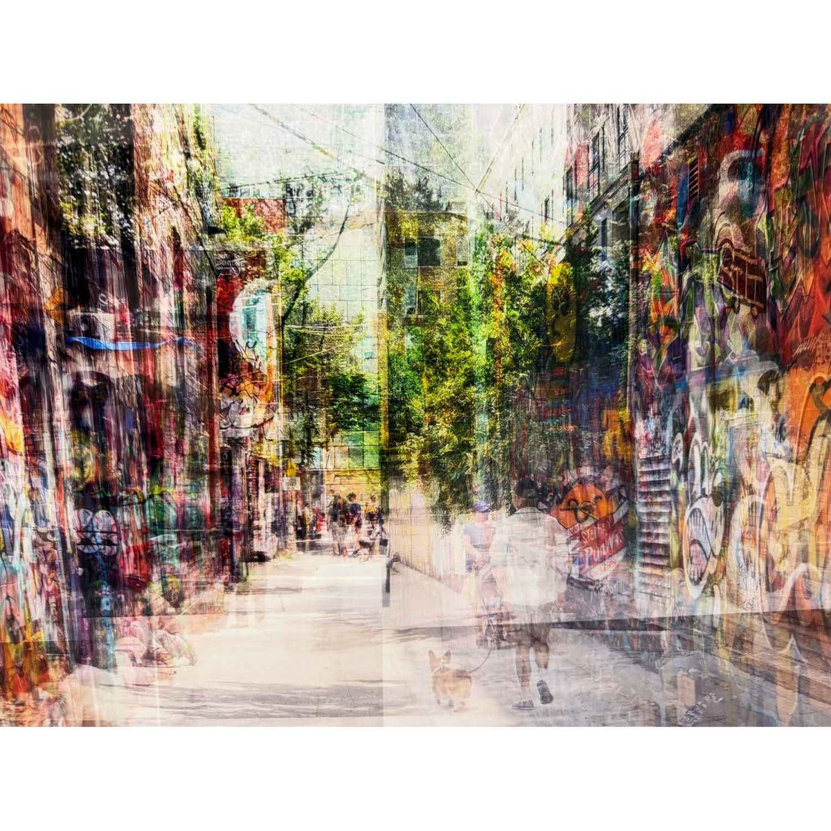 Graffiti Alley 2 33" x 33" Detail View - Petroff Gallery - Photography