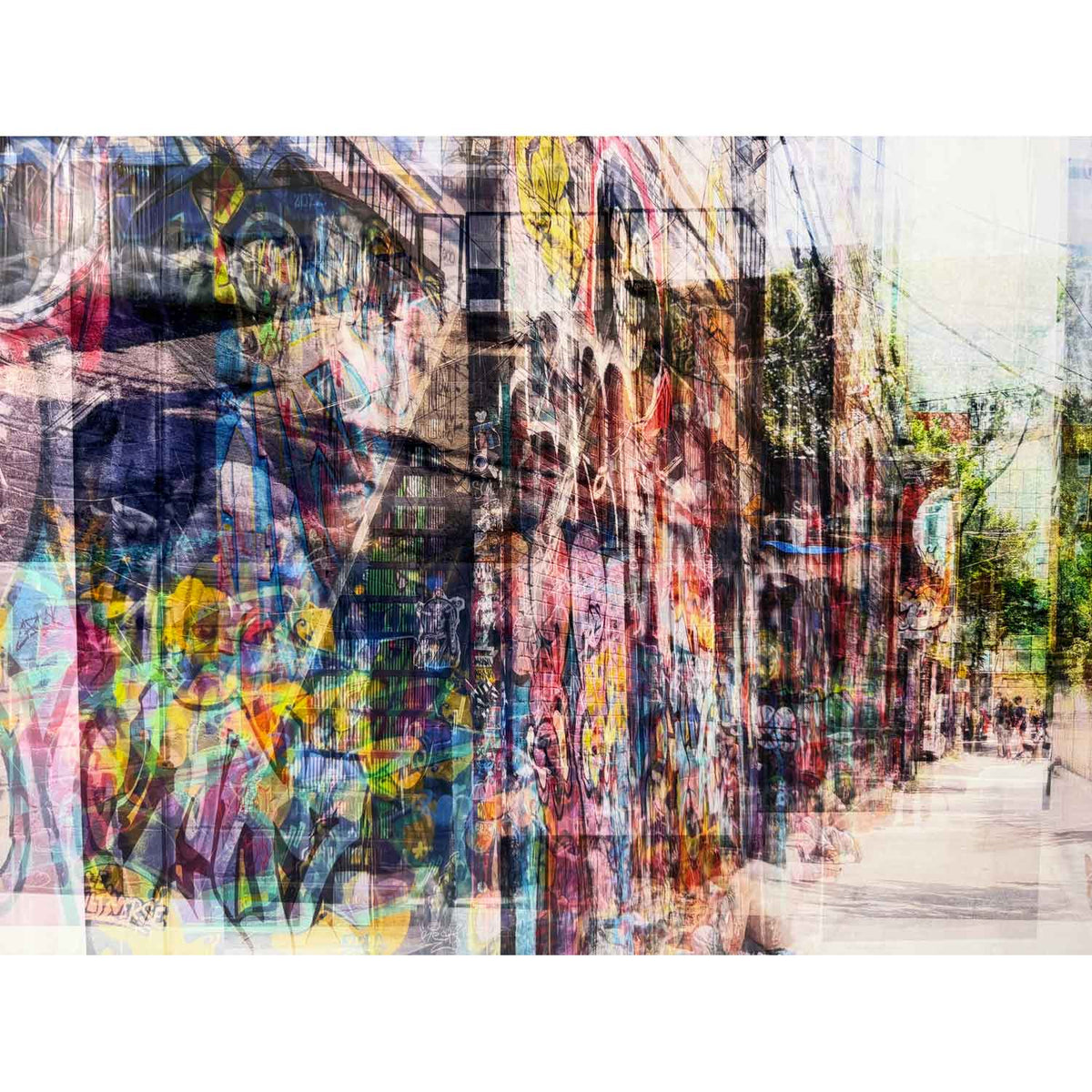 Graffiti Alley 2 33" x 33"