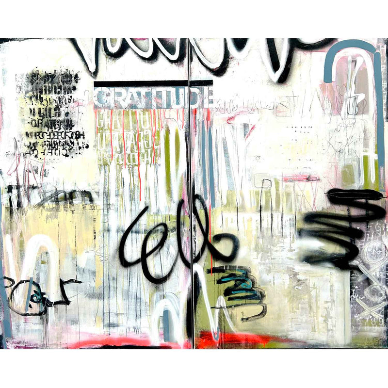 Gratitude 48x60 Diptych-Petroff Gallery-Painting
