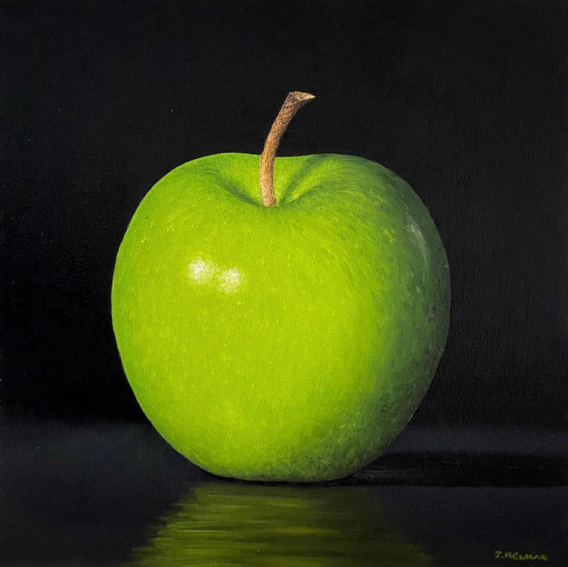 Green Apple 12" x 12" - Petroff Gallery -  - 
