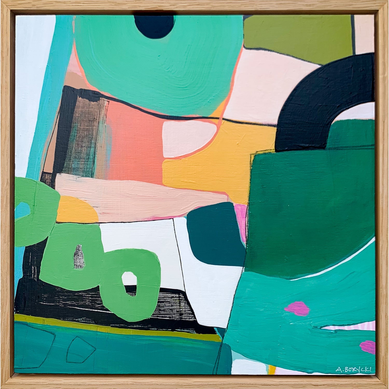 Greenhouse 12" x 12" - Petroff Gallery -  - Alyson Borycki - Greenhouse, 12" x 12"