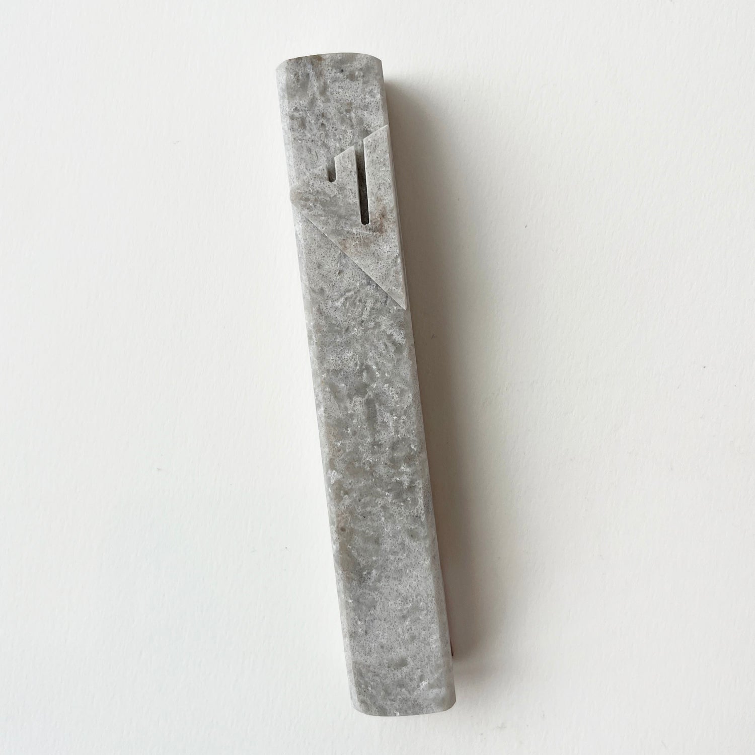Grey Marble Mezuzah - Petroff Gallery - Judaica