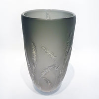 Grey Vase - Petroff Gallery - Glass Art