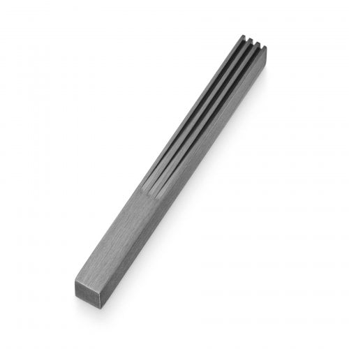 Grooves Mezuzah - Grey - Petroff Gallery -  - Adi Sidler - Grooves Mezuzah - Grey, 5.5"
