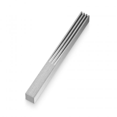 Grooves Mezuzah - Silver - Petroff Gallery -  - Adi Sidler - Grooves Mezuzah - Silver, 5.5"