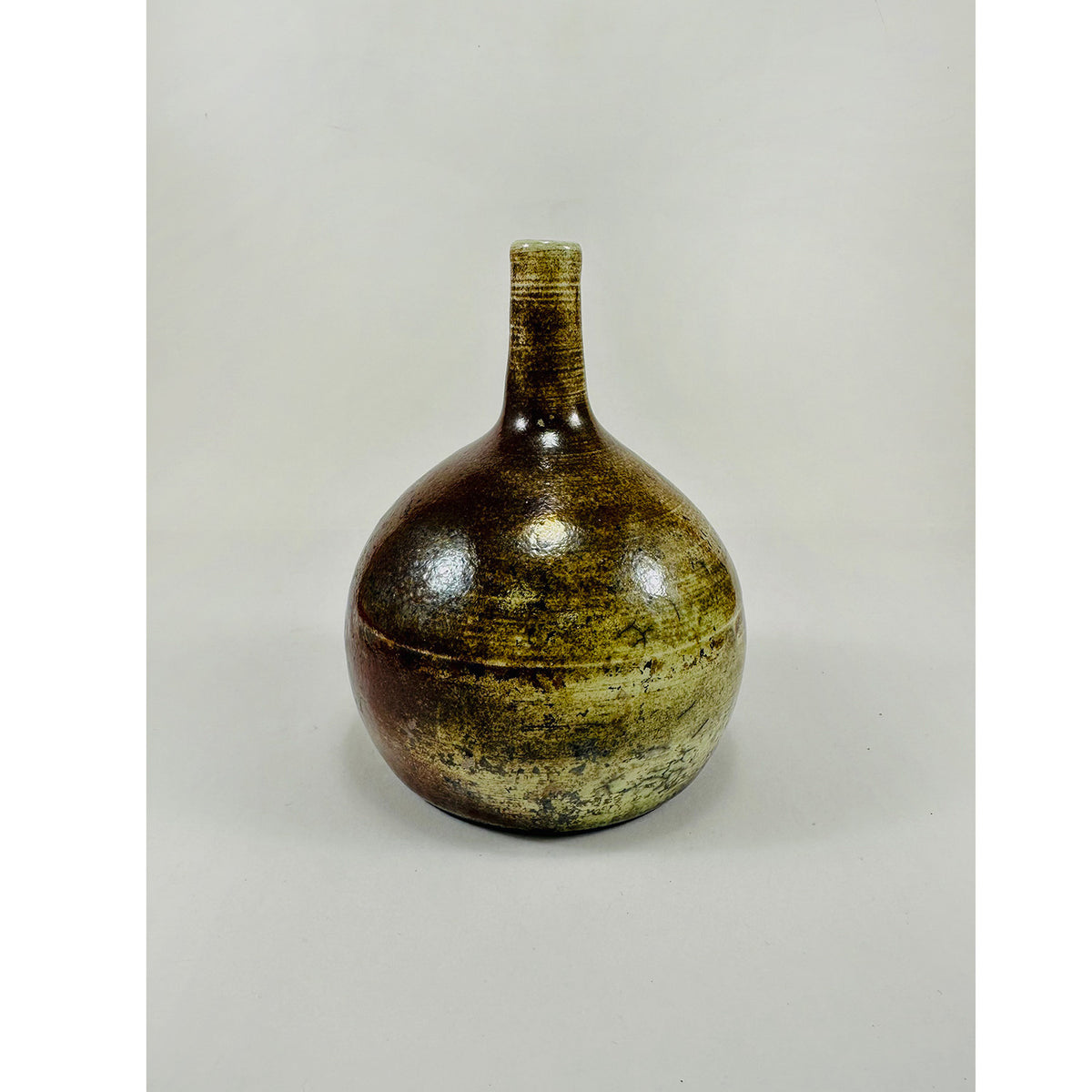 Catherine Harasymiw - Small Spout Vase Beige, 5" x 4" x 4"