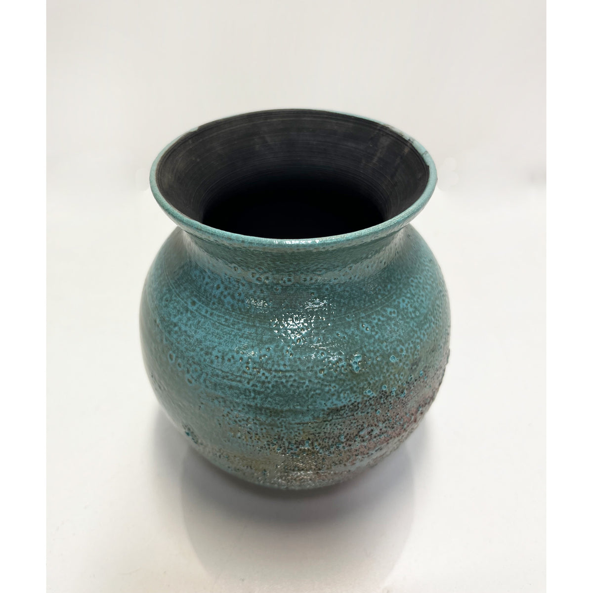 Catherine Harasymiw - Round Green Vase, 5.5" x 4.5" x 4.5"