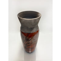 Catherine Harasymiw - Tall Orange Vase, 11" x 5" x 5"