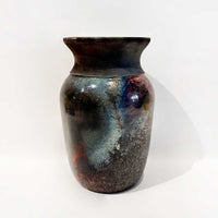 Round Flared Raku Vase - Petroff Gallery - Ceramic Art