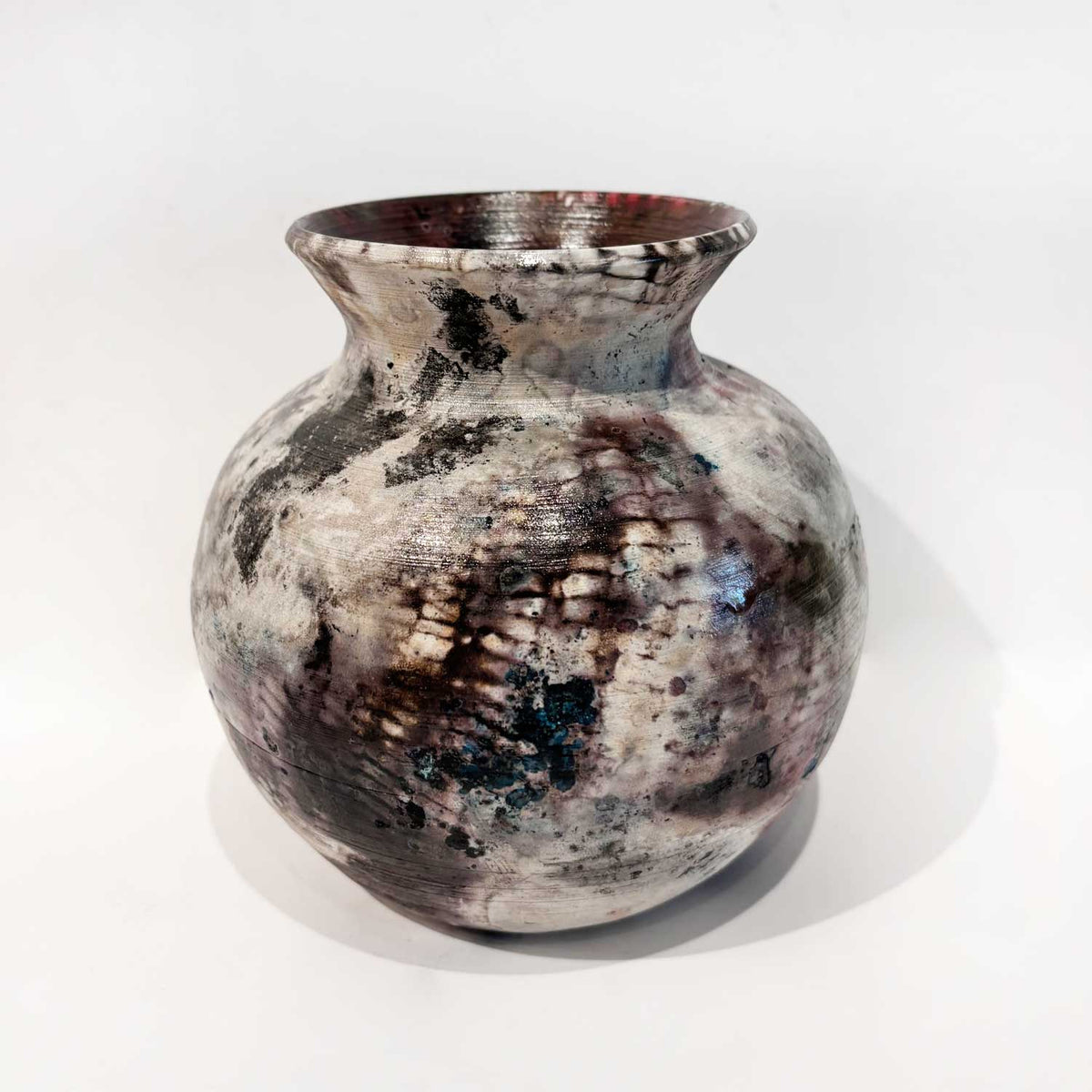 Round Barrel Fired Vase - Petroff Gallery - Ceramic Art