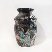 Curvy Barrel Fired Vase - Petroff Gallery - Ceramic Art