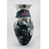 Carved Barrel Fired Vase 1- Petroff Gallery - Ceramics  
