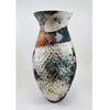 Carved Barrel Fired Vase 1- Petroff Gallery - Ceramics  