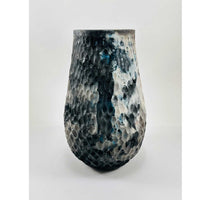 Carved Barrel Fired Vase 4 - Petroff Gallery - Ceramics