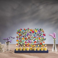 Laser Cut Menorah Butterflies - Petroff Gallery - Judaica