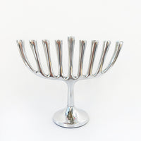 Sm Straight Branches Menorah - Petroff Gallery - Judaica Art