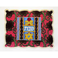 Challah Cover Magen David Pink - Petroff Gallery - Judaica