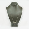 Half Moon With Pearl Stone Necklace - Petroff Gallery