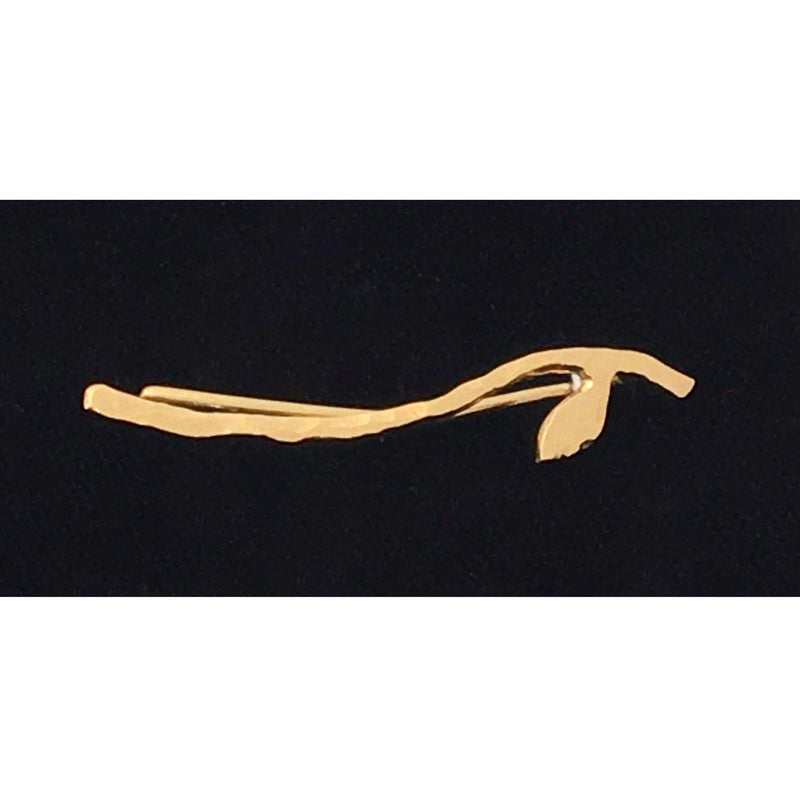 Hammered Ear Climber - Leaf - Right - Petroff Gallery